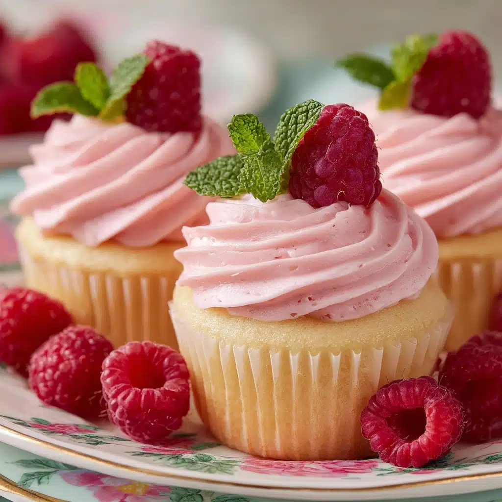 Raspberry Vanilla Bean Cupcakes Recipe - Recipe Image