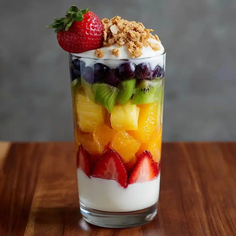 Rainbow Fruit and Yogurt Parfait Recipe