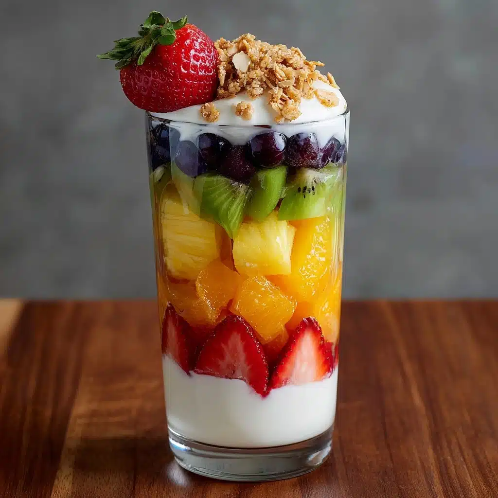 Rainbow Fruit and Yogurt Parfait Recipe - Recipe Image