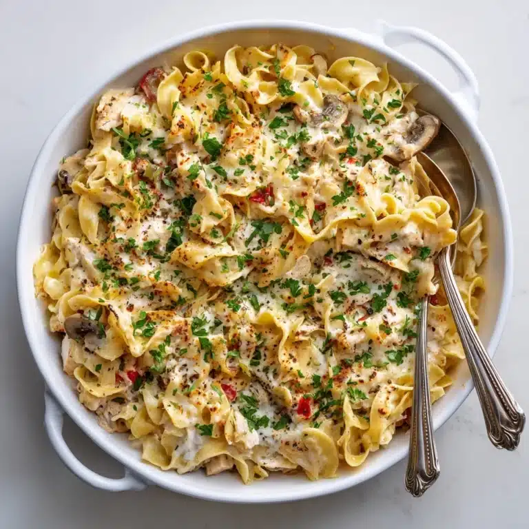 Chicken Paprika Egg Noodle Casserole Recipe