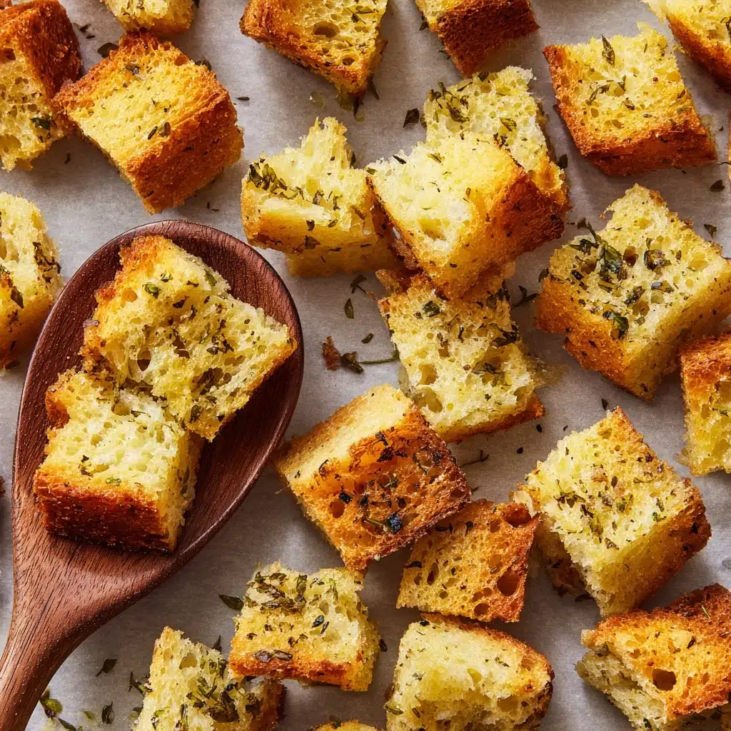 Homemade Croutons Recipe - Recipe Image