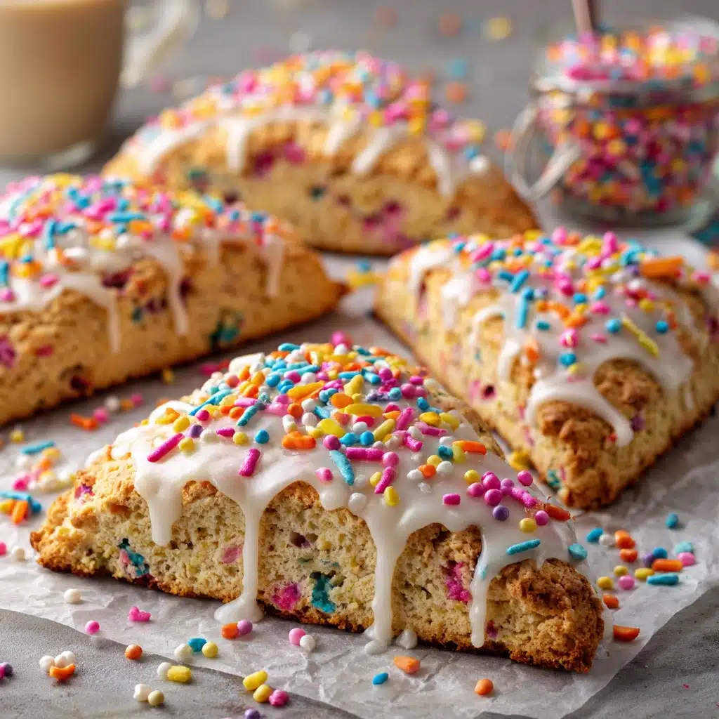 Rainbow Sprinkle Scones Recipe - Recipe Image