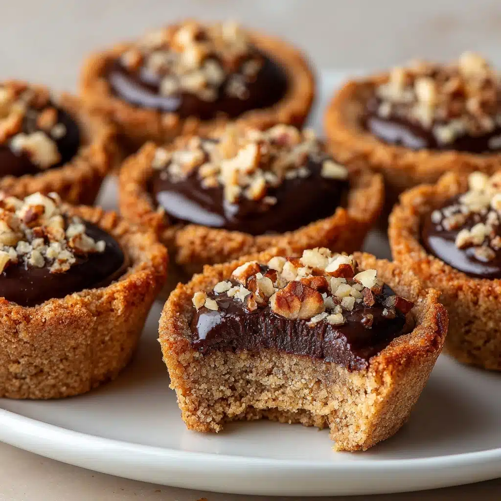 Peanut Butter Fudge Puddles (Cookie Cups) Recipe - Recipe Image