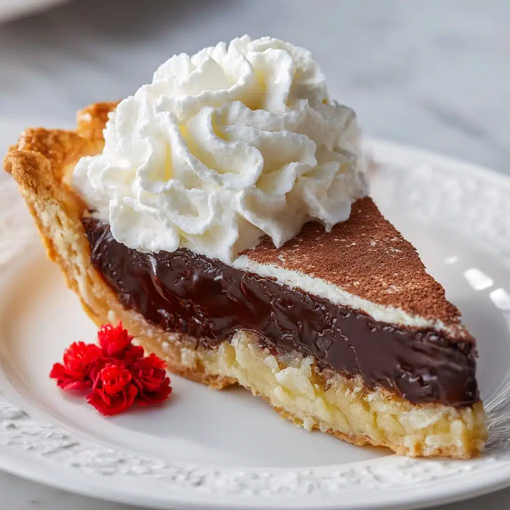 Magical Chocolate Chess Pie Recipe - Recipe Image