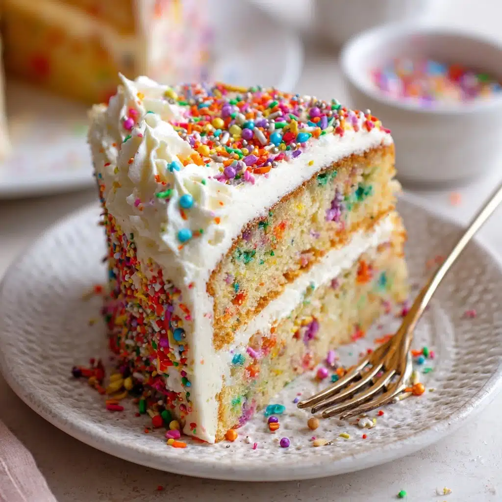 Easy Homemade Sprinkle Cake Recipe - Recipe Image