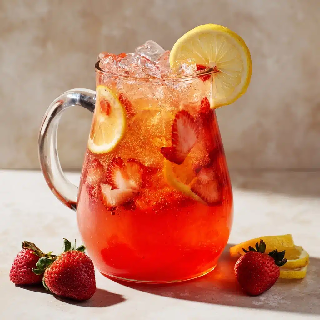 Honey-Sweetened Strawberry Lemonade Recipe - Recipe Image