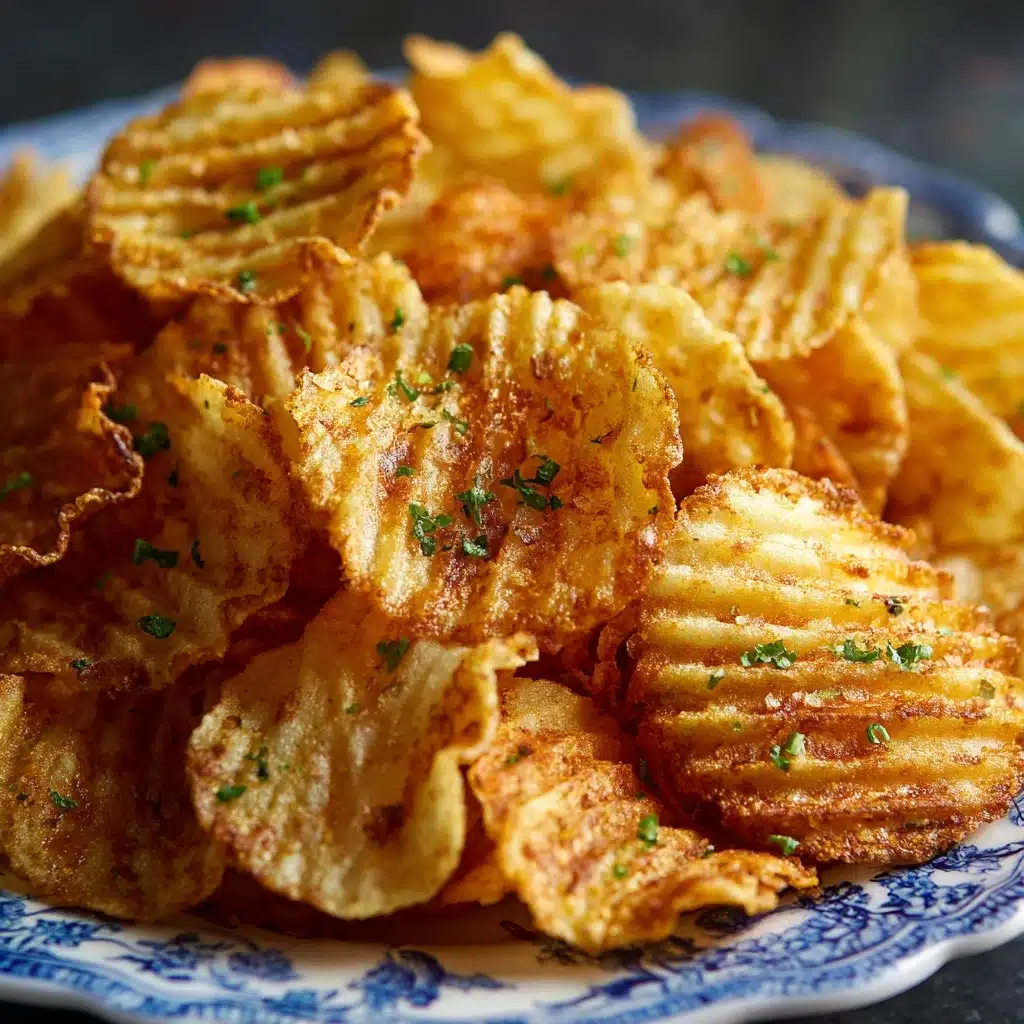 Lard-fried Potato Chips with Smoked Paprika & Scallions Recipe - Recipe Image