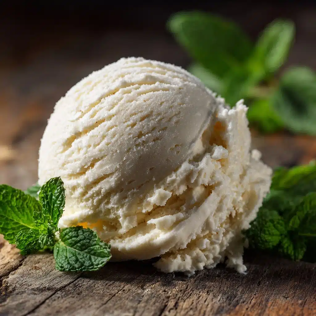 Vanilla Bean and Fresh Mint Ice Cream Recipe - Recipe Image