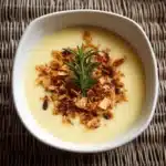 Onion Bisque with Frizzled Leeks & Rosemary Recipe