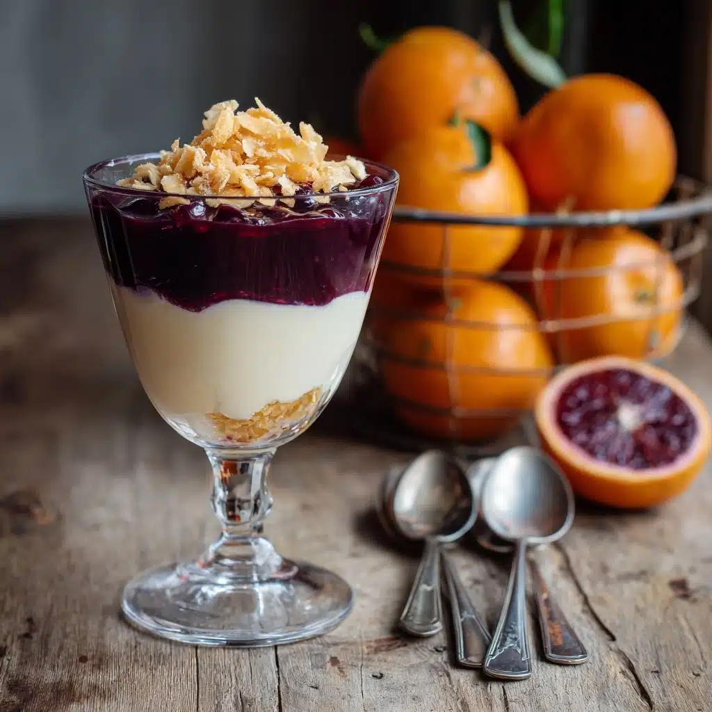 Honeyed Coconut and Blood Orange Mousse Recipe - Recipe Image