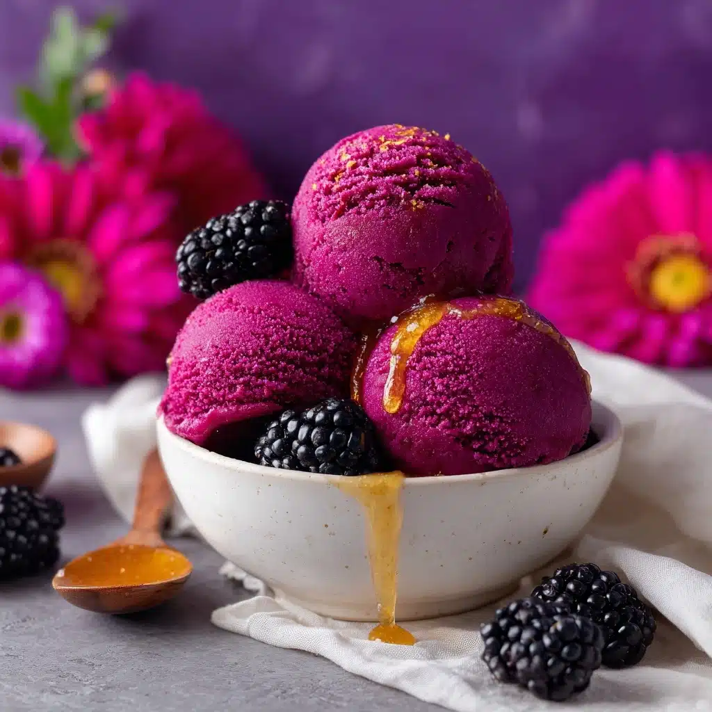 Blackberry Honey Ice Cream Recipe - Recipe Image