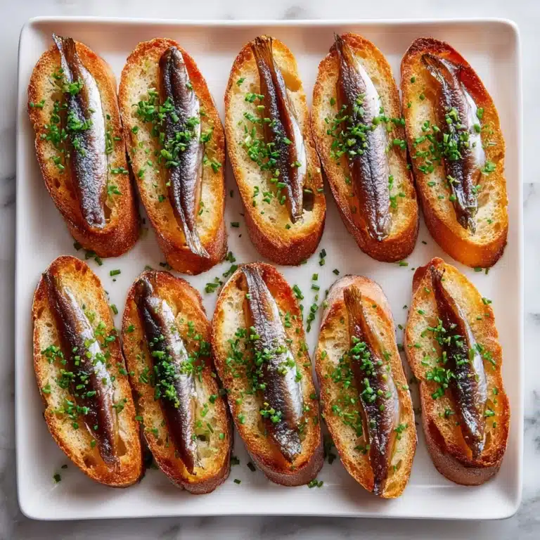 Anchovy Toasts Recipe