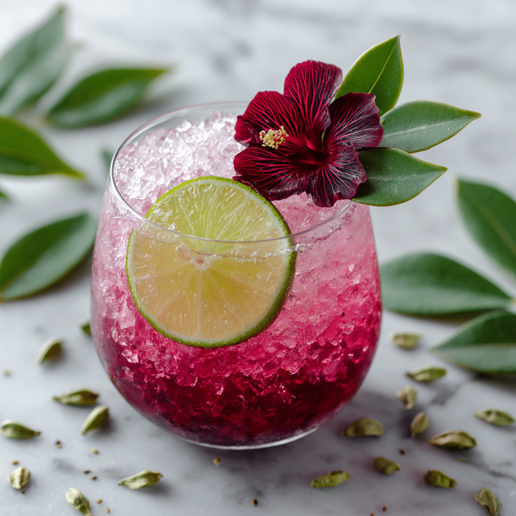Hibiscus Syrup Recipe - Recipe Image