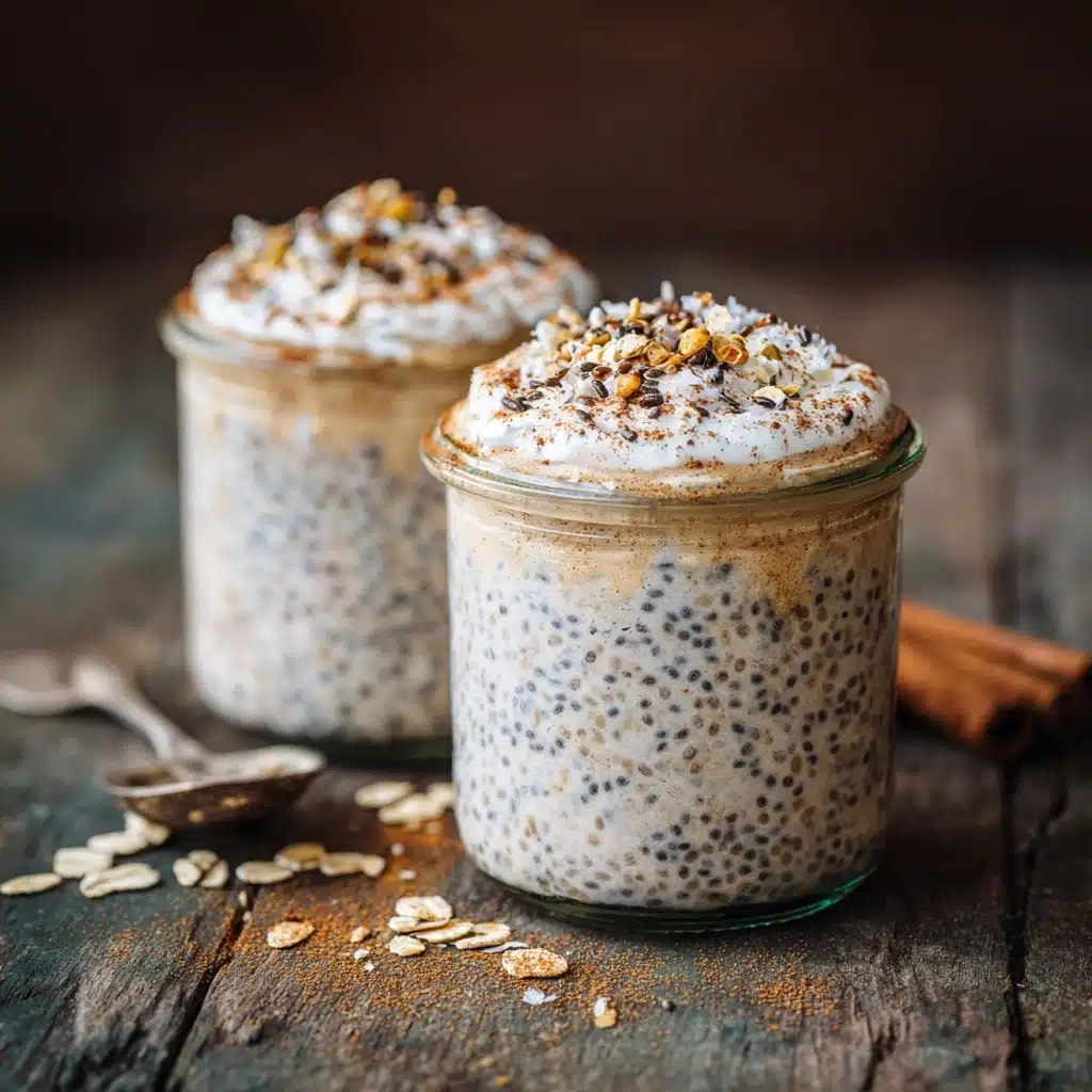 Cinnamon Bun Overnight Oats Recipe - Recipe Image