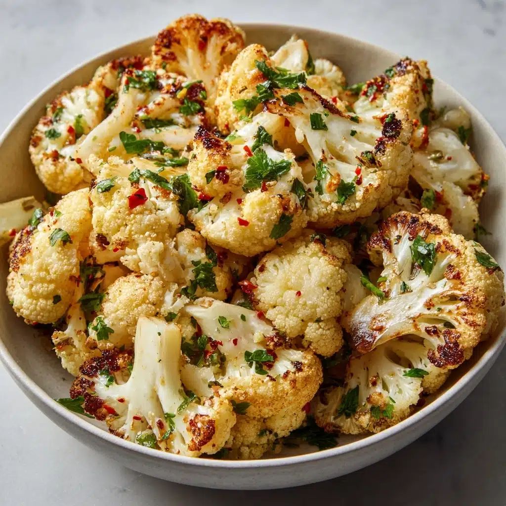 Garlic Butter Roasted Cauliflower Recipe - Recipe Image