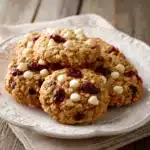 White Chocolate Oatmeal Cranberry Cookies Recipe