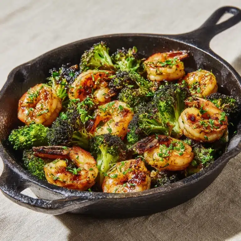 Healthy Garlic Butter Shrimp and Broccoli Recipe