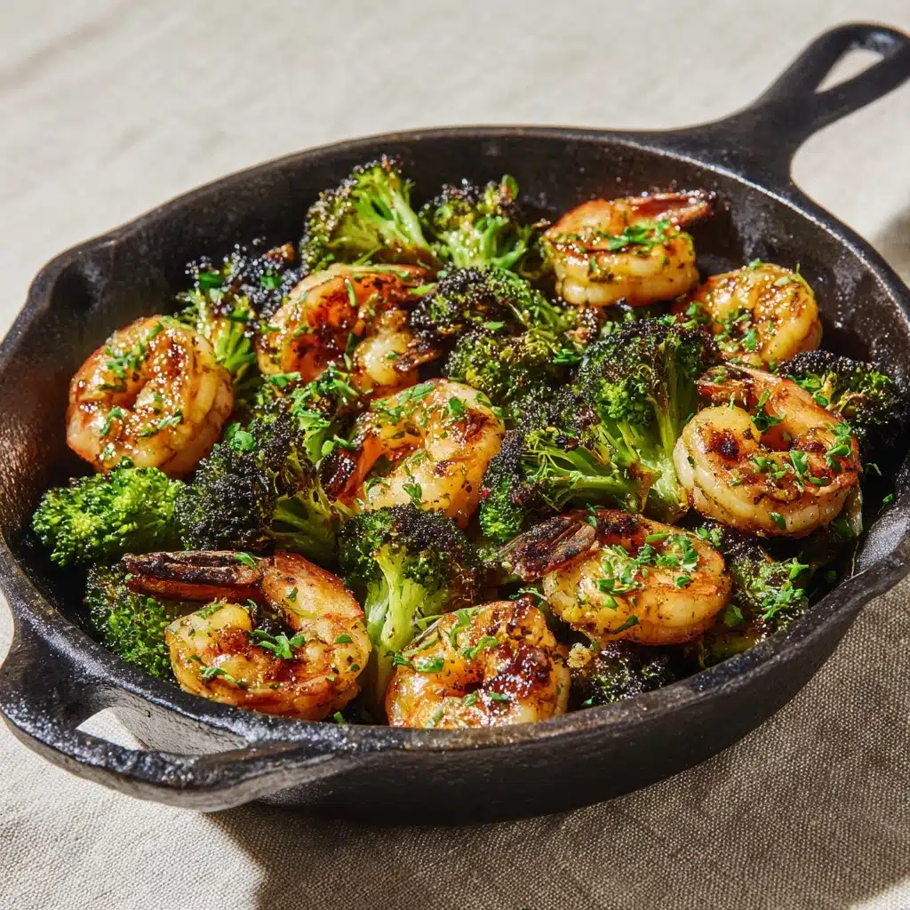 Healthy Garlic Butter Shrimp and Broccoli Recipe - Recipe Image