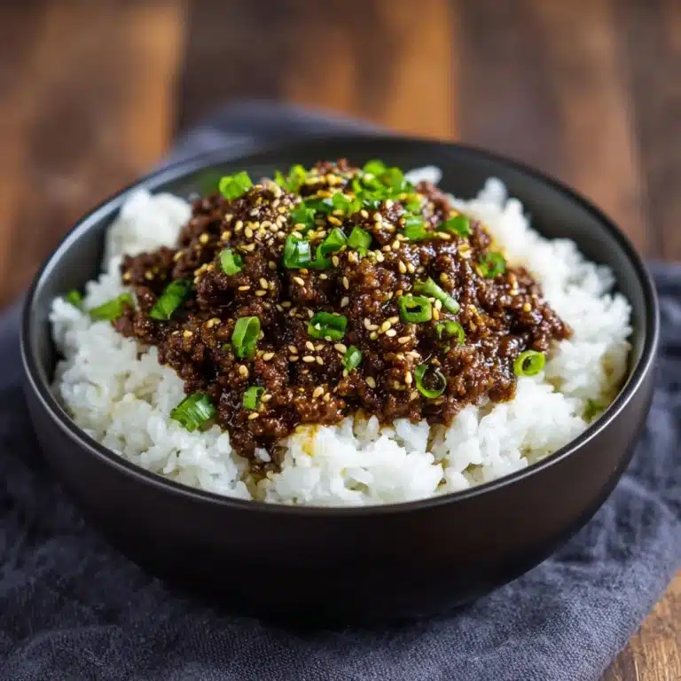 Korean Ground Beef Bowl Recipe