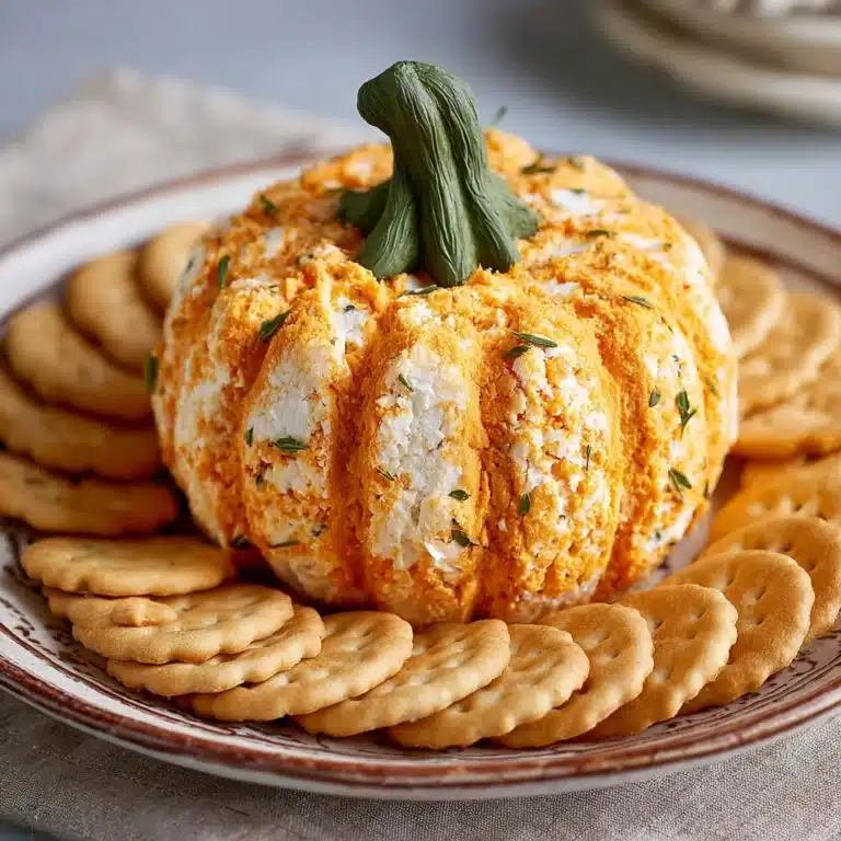 Pumpkin-Shaped Cheeseball Recipe