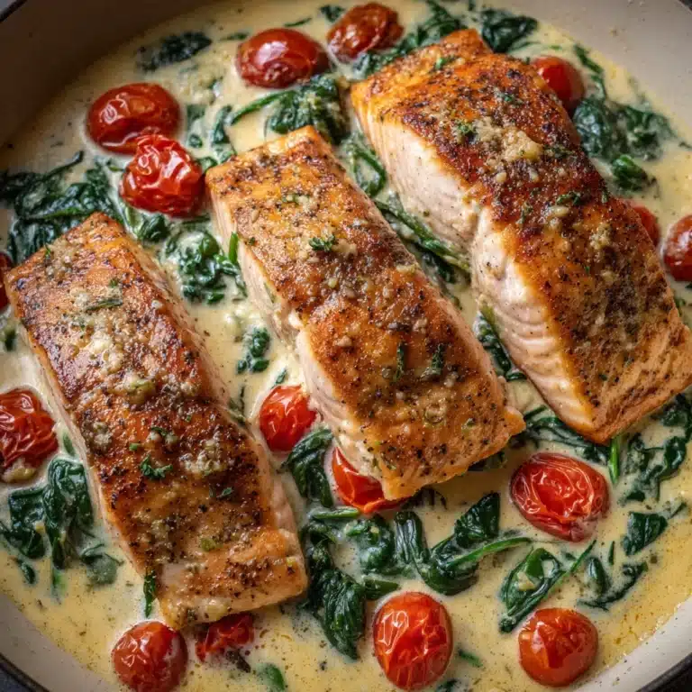 Creamy Tuscan Salmon Pasta Recipe