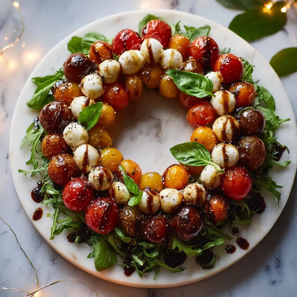 Caprese Christmas Wreath Recipe - Recipe Image