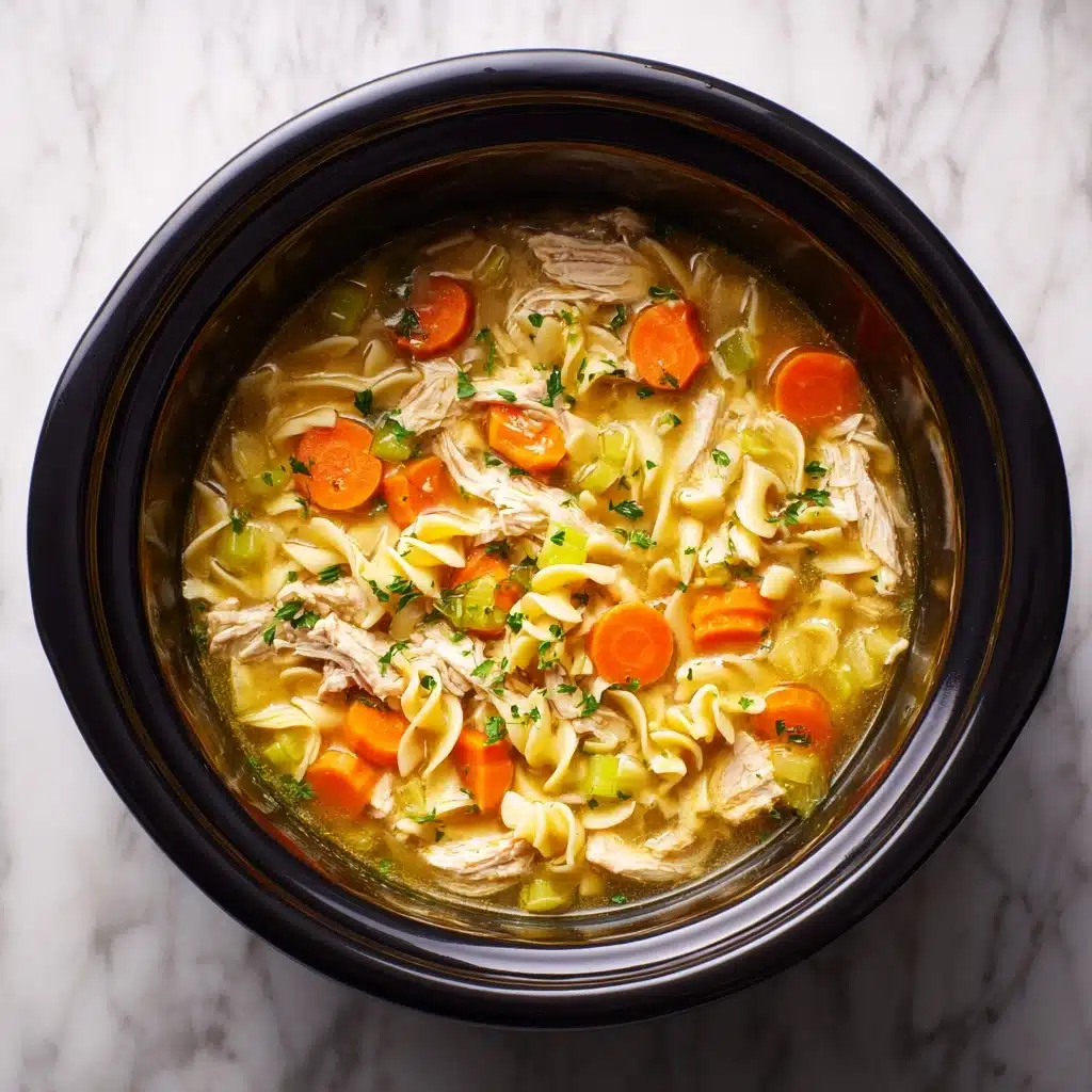 Crockpot Chicken Noodle Soup Recipe - Recipe Image