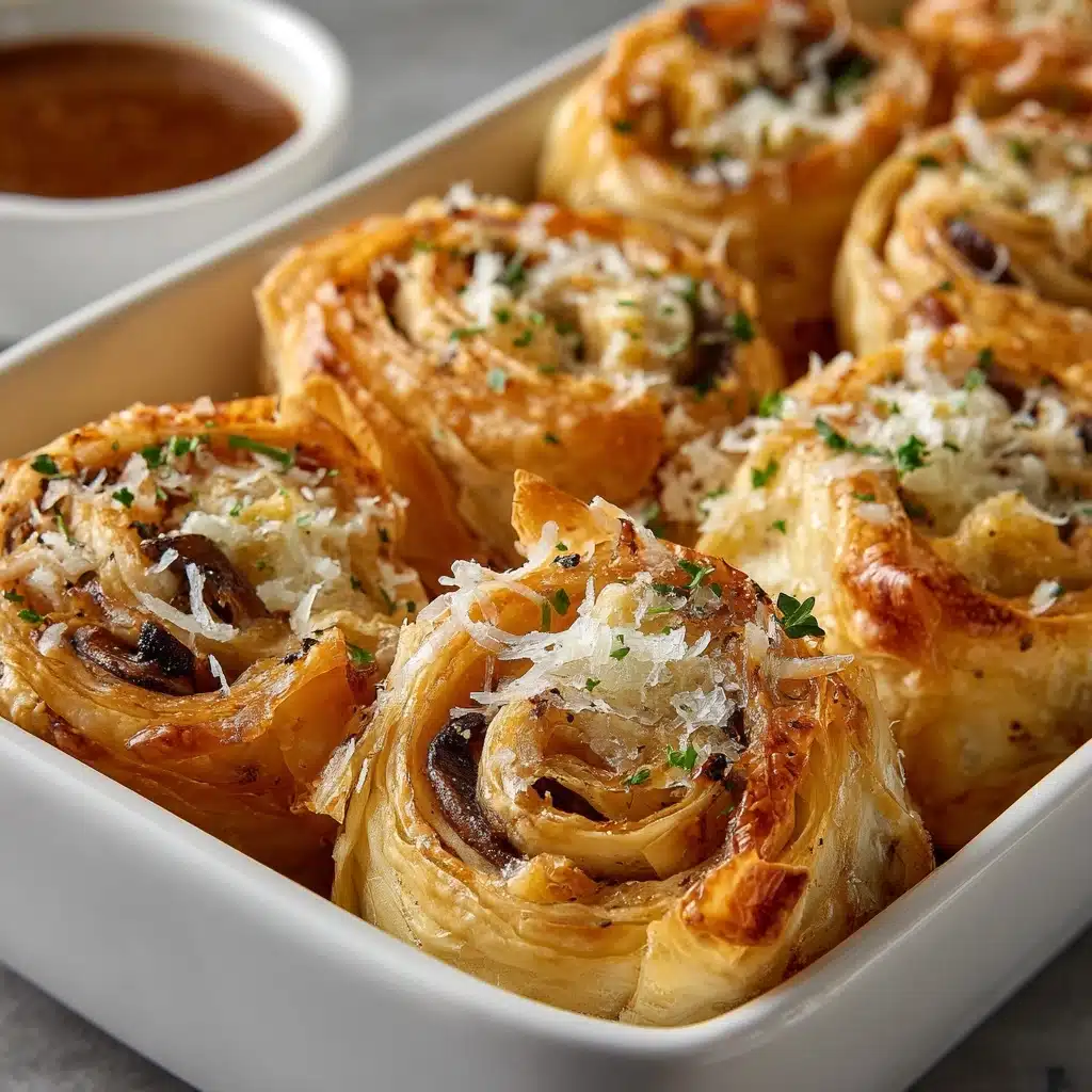 French Dip Roast Beef Pinwheels Recipe - Recipe Image