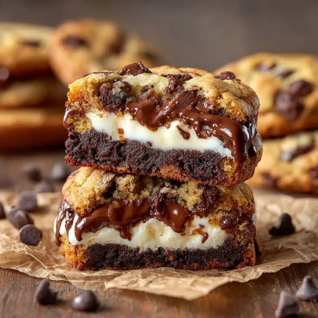 Cheesecake Stuffed Chocolate Chip Cookies Recipe - Recipe Image