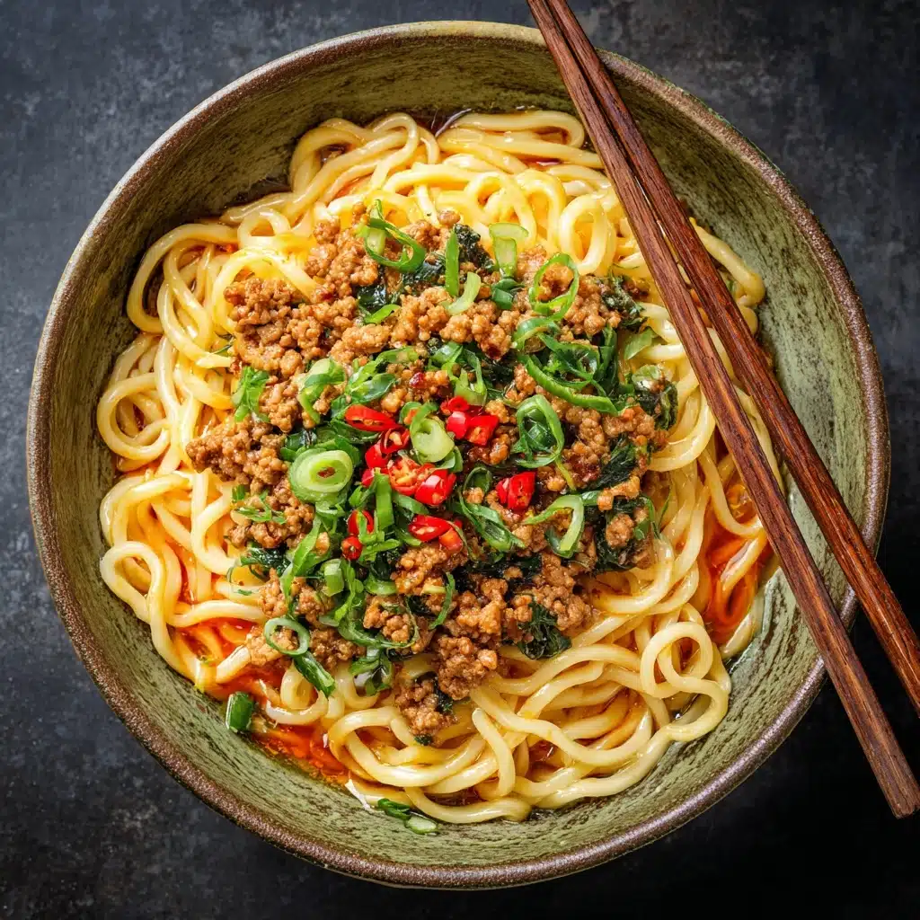 Mongolian Ground Beef Noodles Recipe - Recipe Image