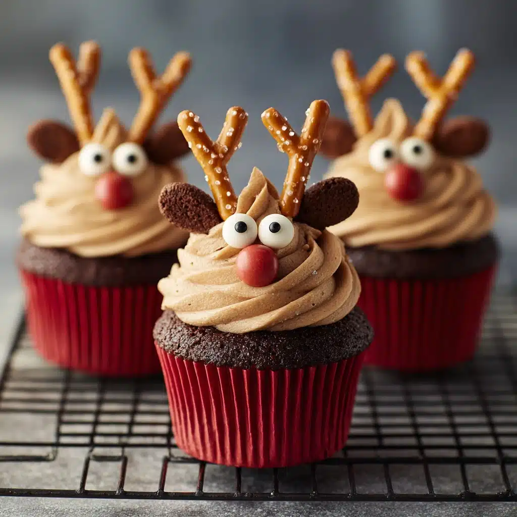Easy Reindeer Cupcakes Recipe - Recipe Image