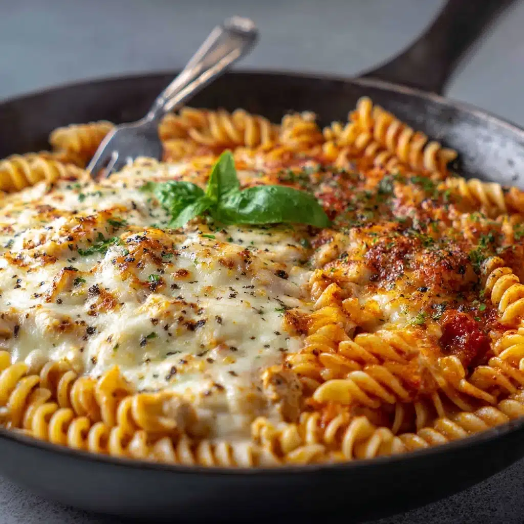 One-Pot Chicken Parmesan Pasta Recipe - Recipe Image