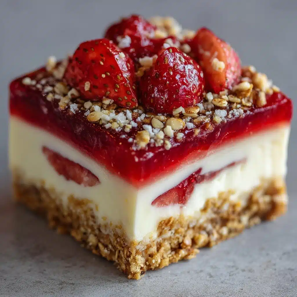 Strawberry Crunch Cheesecake Chunks Recipe - Recipe Image