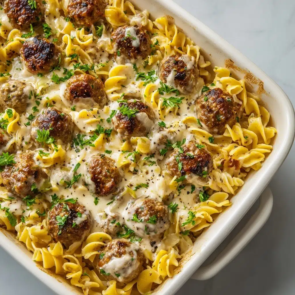 Swedish Meatball Noodle Bake Recipe - Recipe Image