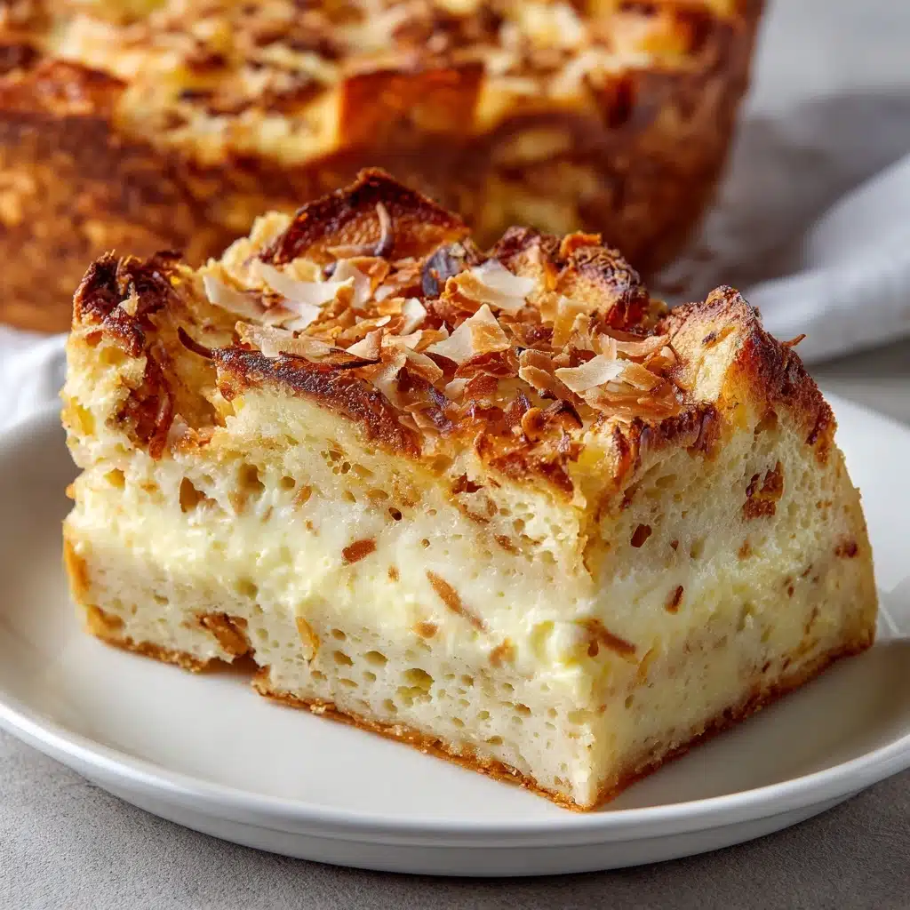 Coconut Cheesecake Bread Pudding Recipe - Recipe Image