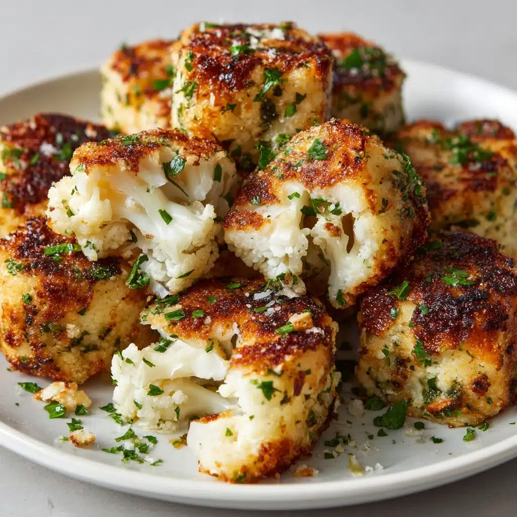 Roasted Garlic Cauliflower Tots Recipe - Recipe Image