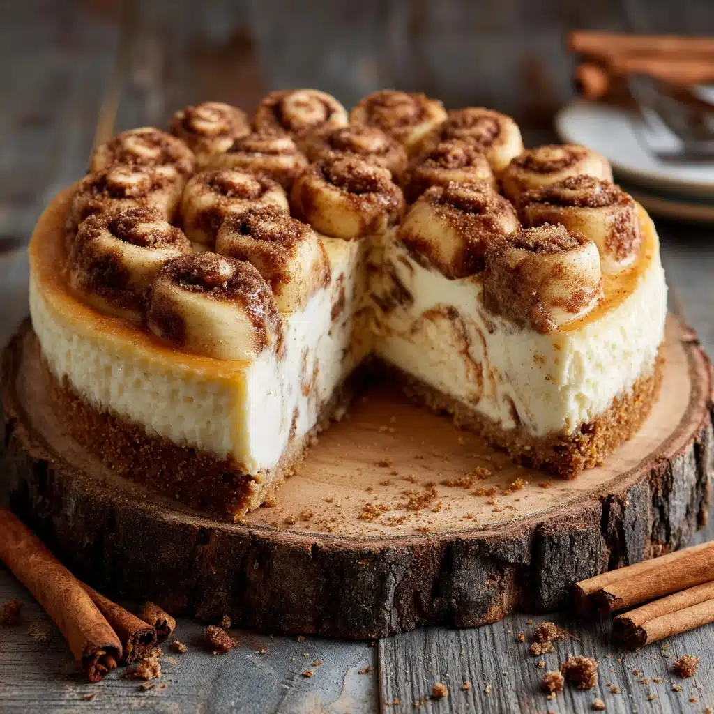 Decadent Cinnamon Roll Cheesecake Recipe - Recipe Image