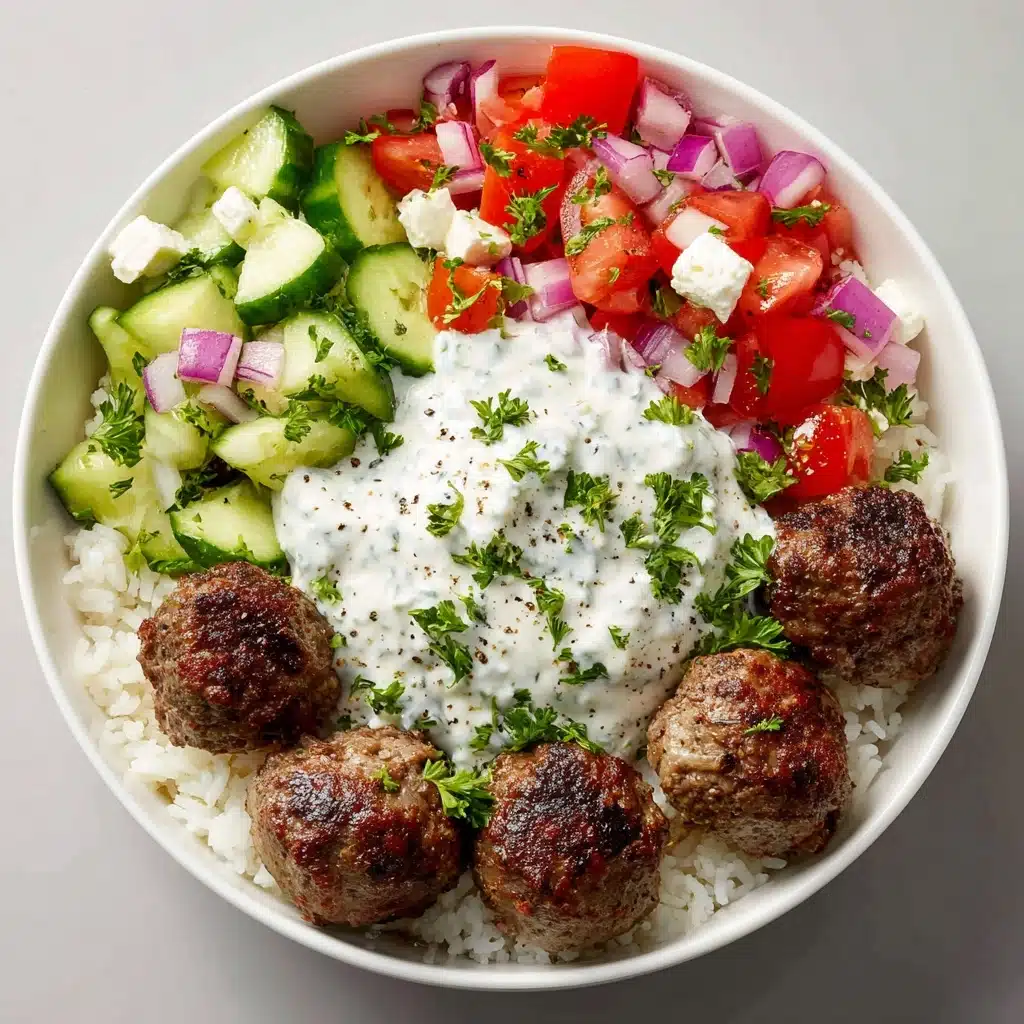 Greek Turkey Meatballs with Tzatziki Recipe - Recipe Image