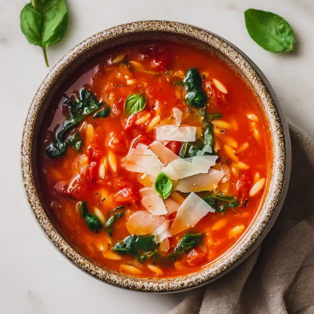 Italian Orzo Spinach Soup Recipe - Recipe Image