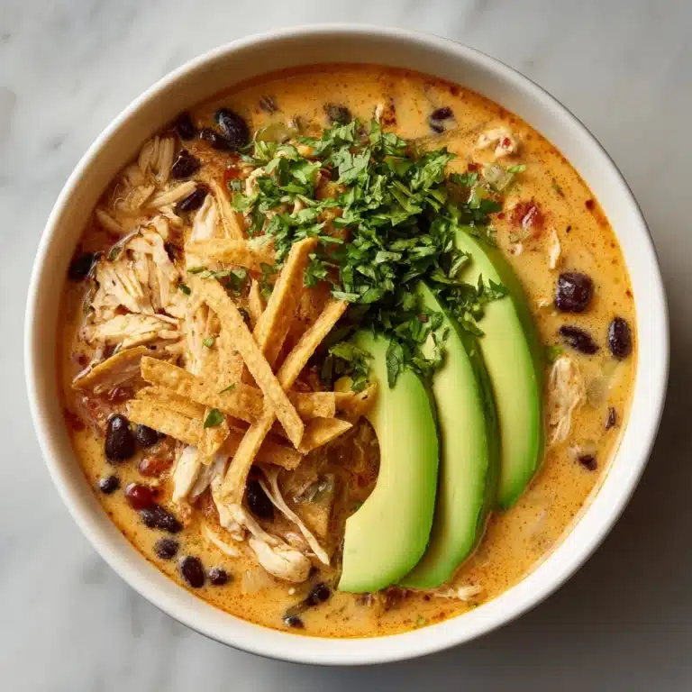 Cheesy Chicken Enchilada Soup Recipe