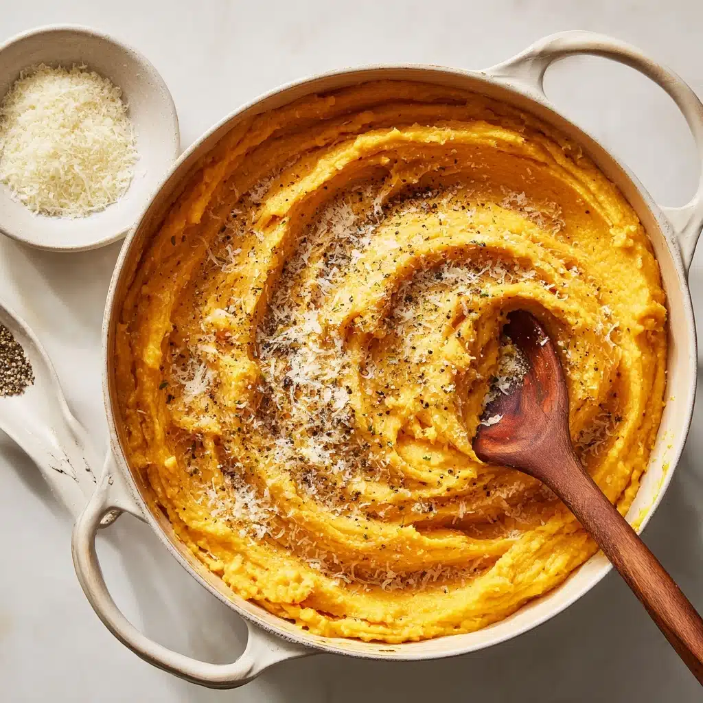 Garlic Parmesan Mashed Sweet Potatoes Recipe - Recipe Image