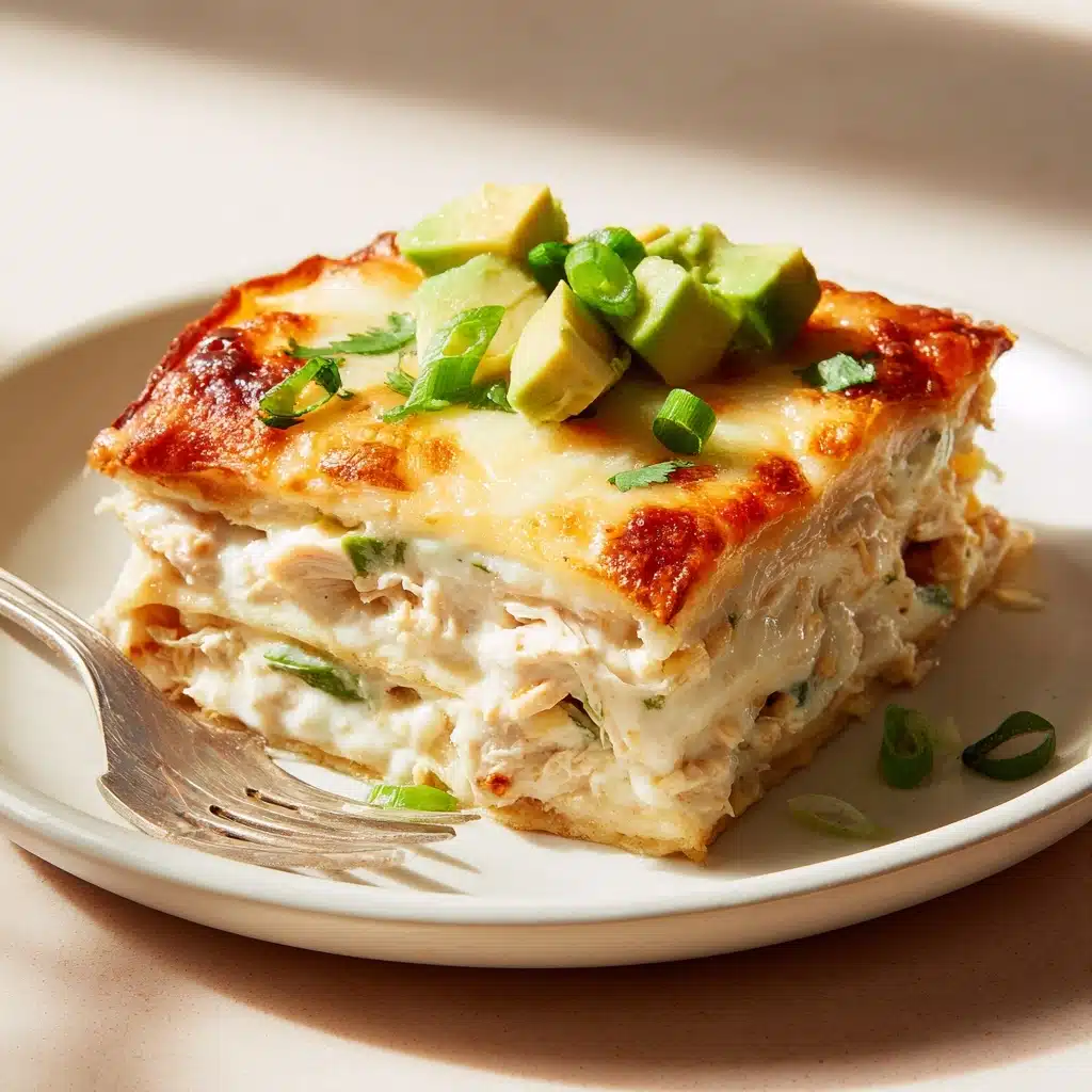 White Chicken Enchilada Casserole Recipe - Recipe Image