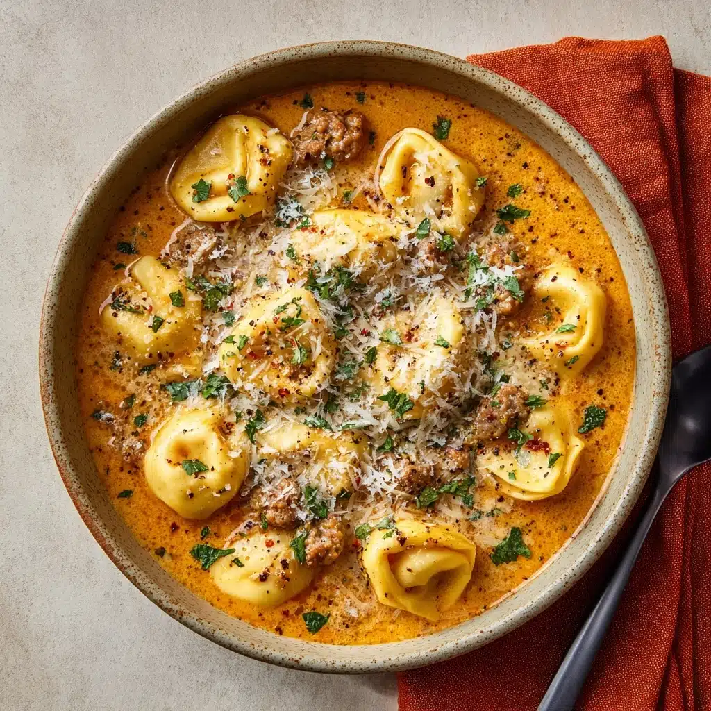 Butternut Squash, Sausage and Tortellini Soup Recipe - Recipe Image