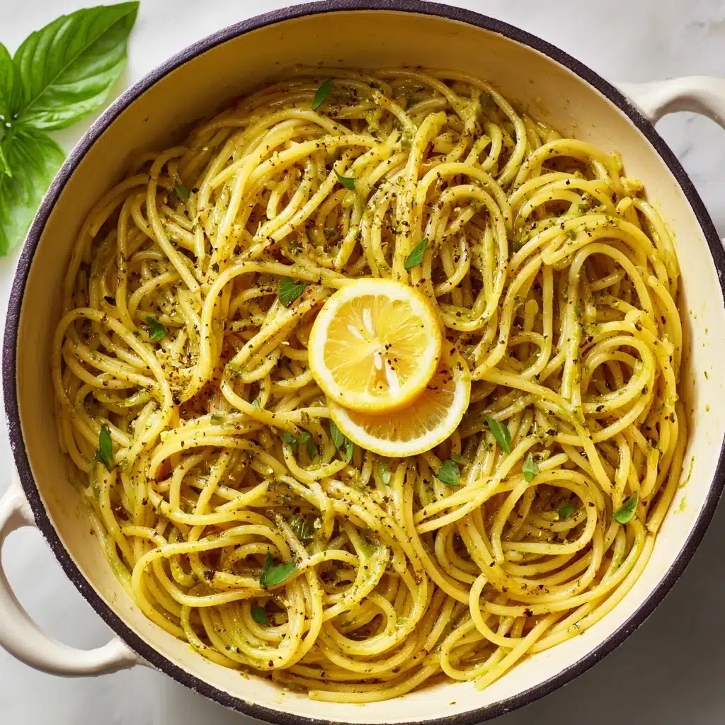 Lemon Basil Butter Pasta Recipe - Recipe Image