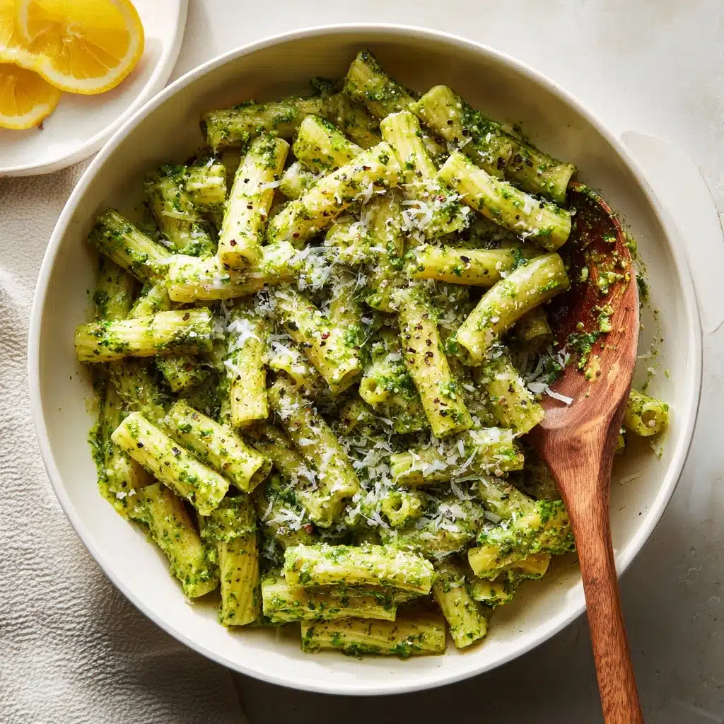 Lemony Broccoli Pesto Pasta Recipe - Recipe Image
