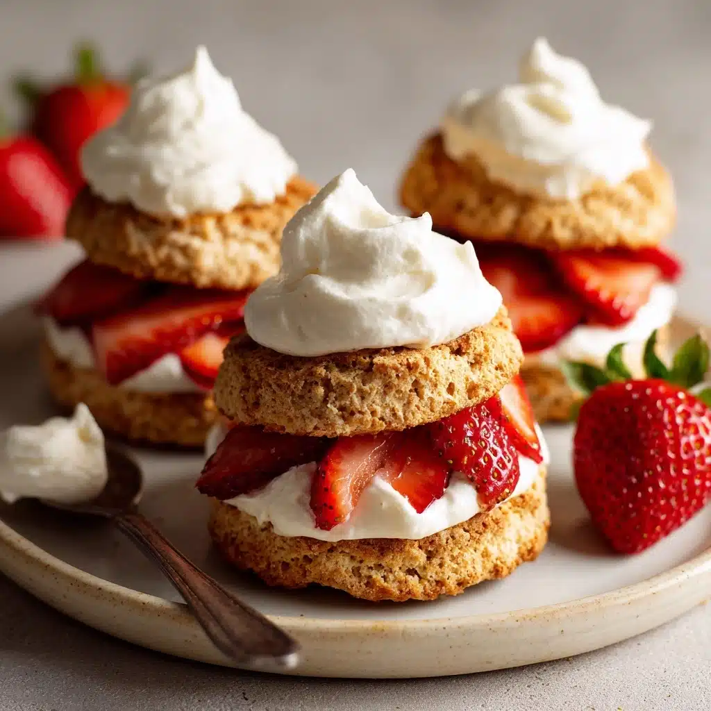 Strawberry Shortcake with Coconut Whipped Cream Recipe - Recipe Image