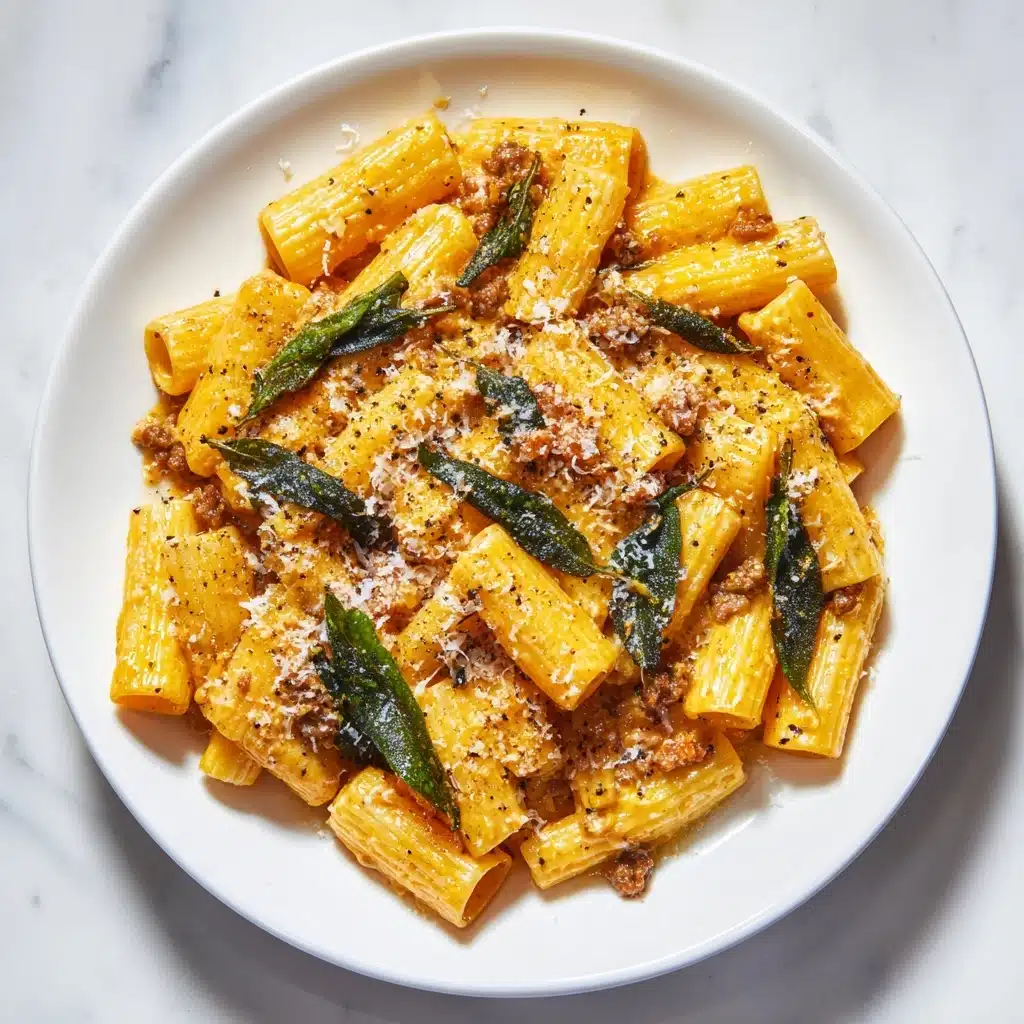 Creamy Pumpkin Pasta with Italian Sausage Recipe
