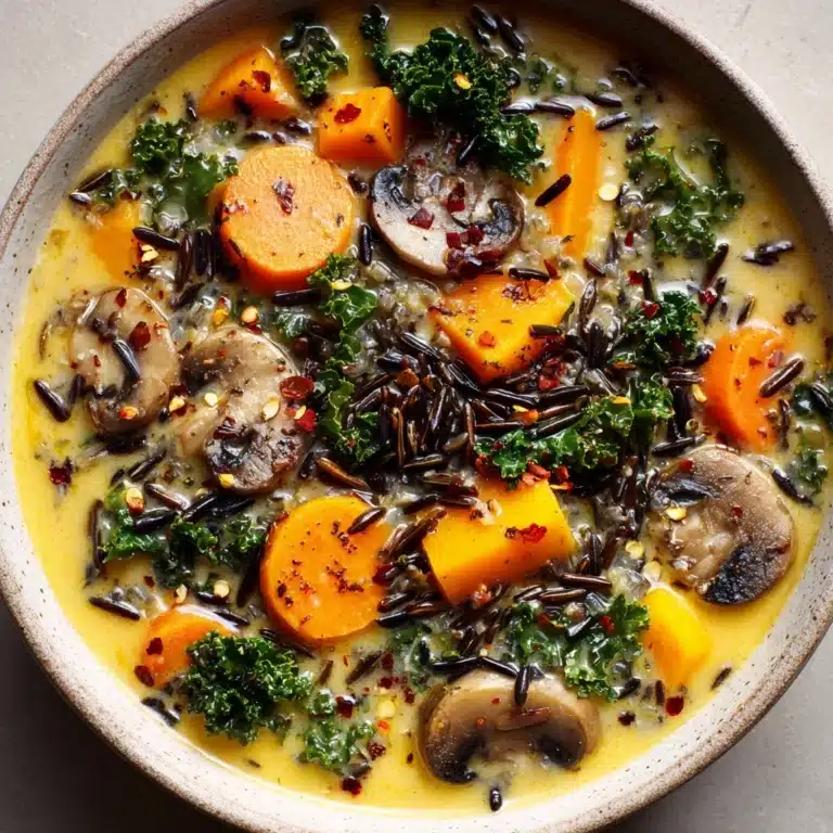 Cozy Autumn Wild Rice Soup Recipe