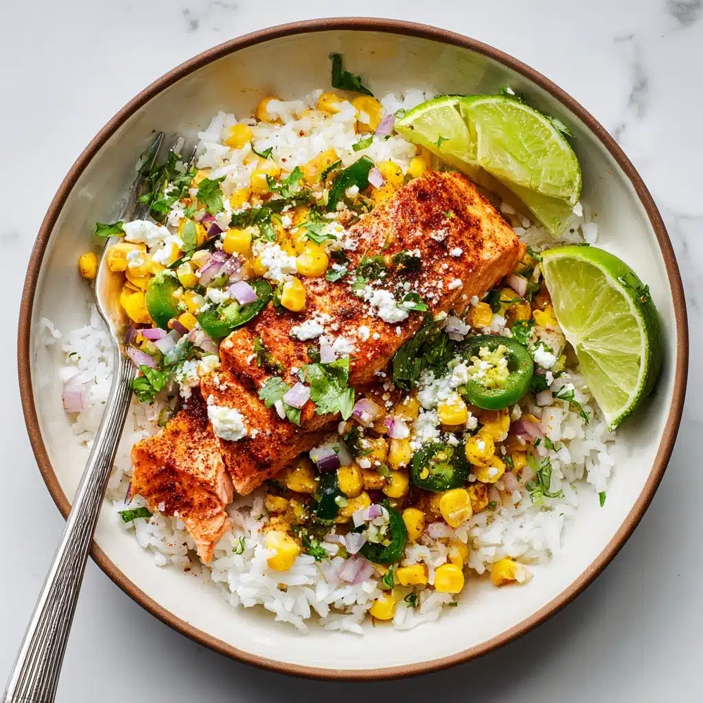 Chili Lime Salmon with Esquites Recipe