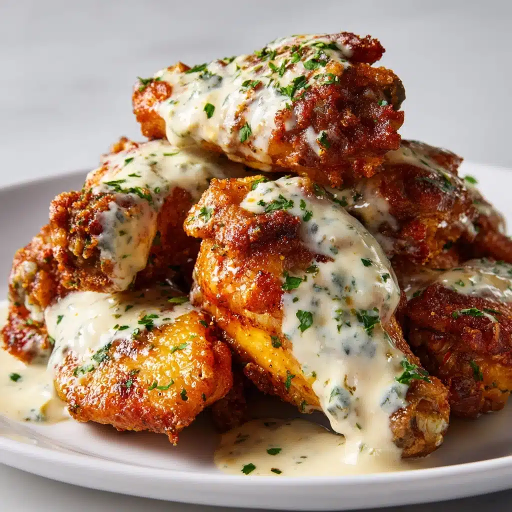 Alfredo Chicken Wings Recipe - Recipe Image